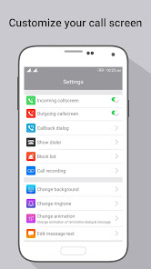 Captura de Pantalla 3 HD Phone 7 i Call Screen OS10 android