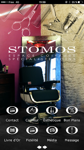 Android application STOMOS Coiffure et Esthétique screenshort
