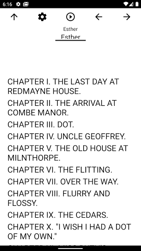 Android application Book, Esther screenshort