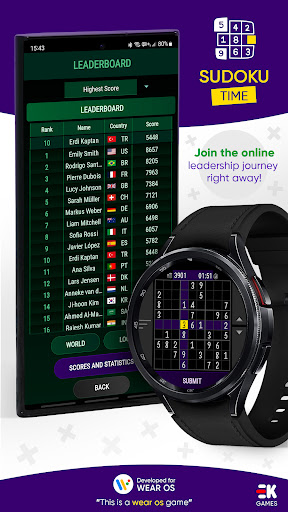 Android application Sudoku Time - Online Wear OS screenshort