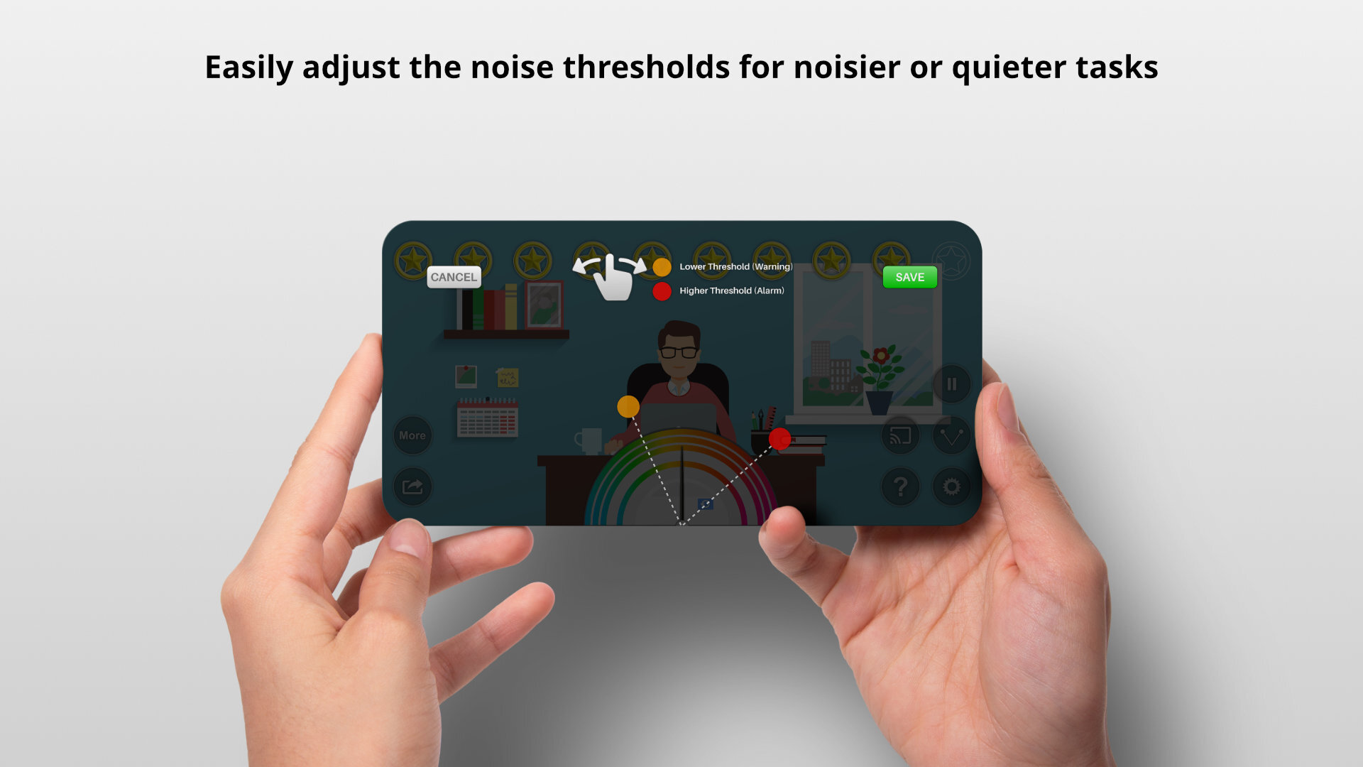 Android application Too Noisy Pro screenshort