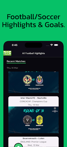 Android application All Football Highlights screenshort