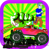 car driving adventure game icon