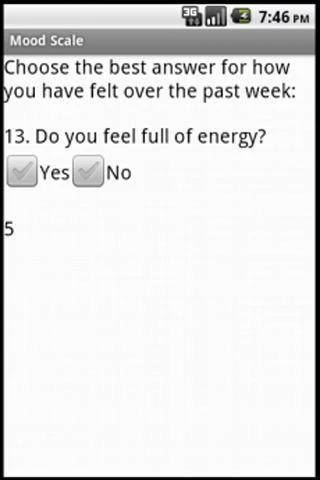 Android application Geriatric Depression Scale 2.0 screenshort