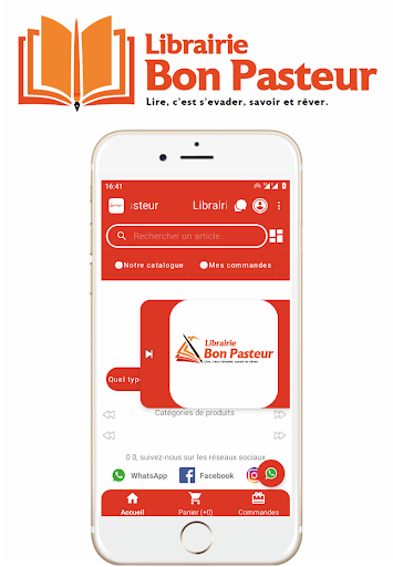 Android application Librairie Bon Pasteur Togo screenshort