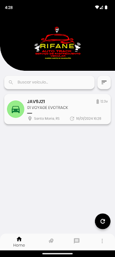 Android application Rifane Auto Track screenshort