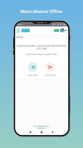 Absensi BPR Prima Master Bank Screen 3