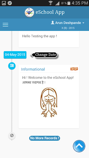 Android application Rainbow India School screenshort