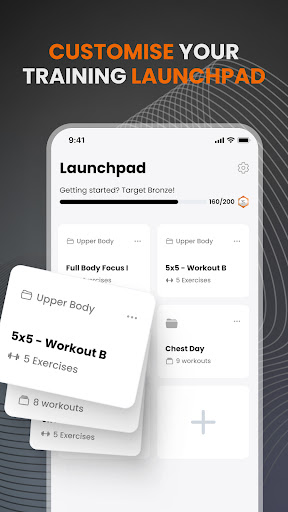 Android application Slated Workout Tracker Gym Log screenshort