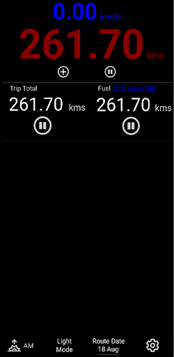 Android application Bash Odometer screenshort
