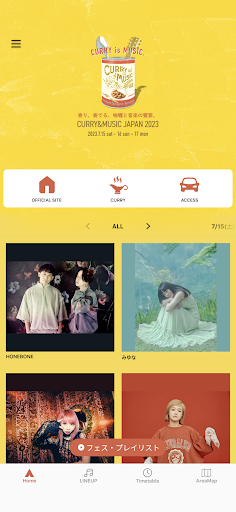 Android application CURRY&MUSIC JAPAN 2023 screenshort