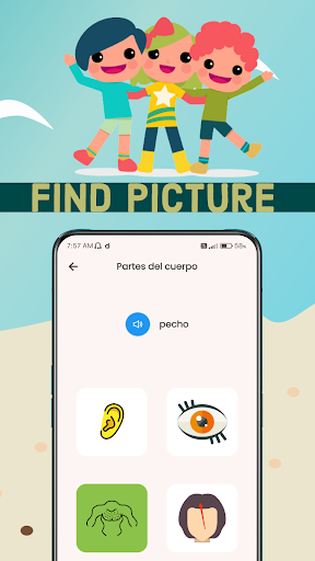 Screenshot of Learn Spanish for beginners