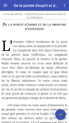 Android application L'Imitation de Jésus-Christ screenshort