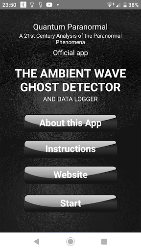 Android application Ambient Wave Disruption Logger screenshort