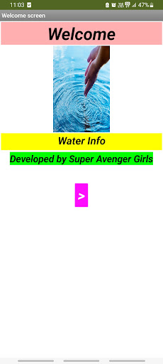 Android application Water Info screenshort
