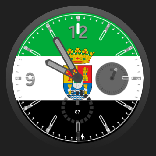 Esfera bandera de Extremadura logo
