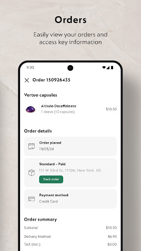 Screenshot of Nespresso Store