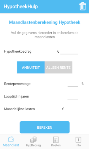 Android application HypotheekHulp screenshort