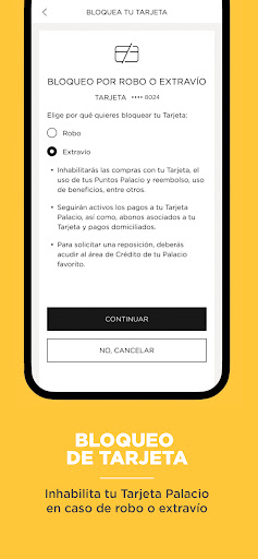 Android application El Palacio de Hierro screenshort