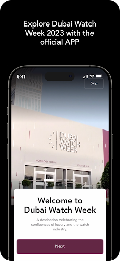 Android application Dubai Watch Week screenshort