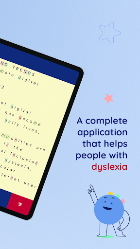 Screenshot of MYdys - aid for dyslexia