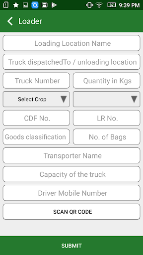 PHI Truck Tracking APP Screen 2
