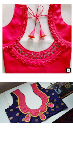 Android application Saree Blouse Neck Designs screenshort
