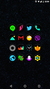 Neon Glow C Icon Pack Patched APK 3