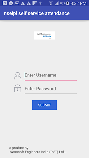 Android application nseipl self service attendance screenshort