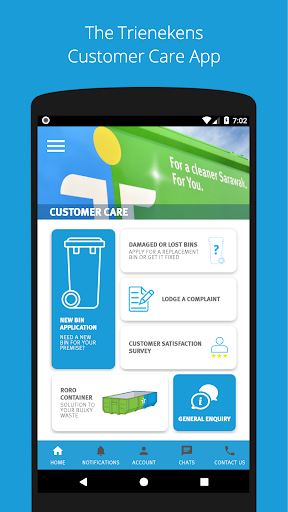 Android application Trienekens Customer Care screenshort
