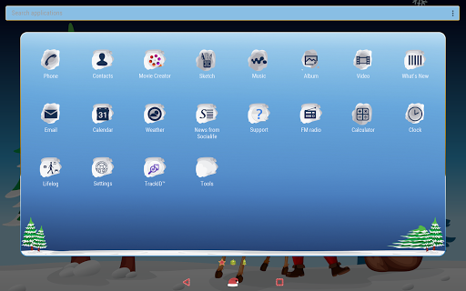 Santa in Winter  Live Wallpap