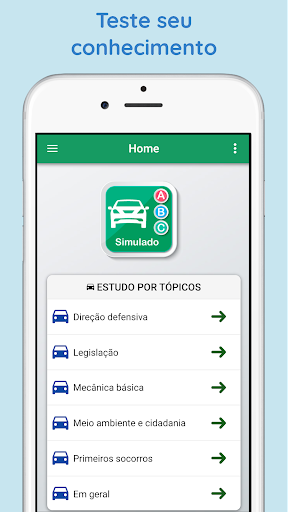 Android application Simulado auto escola 2023 screenshort