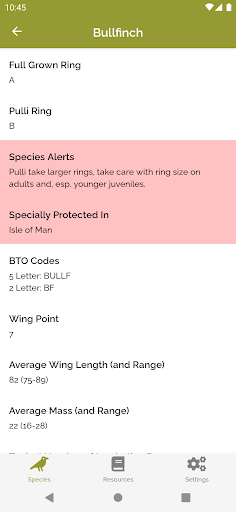 BTO Ringing & NRS Info Screen 2