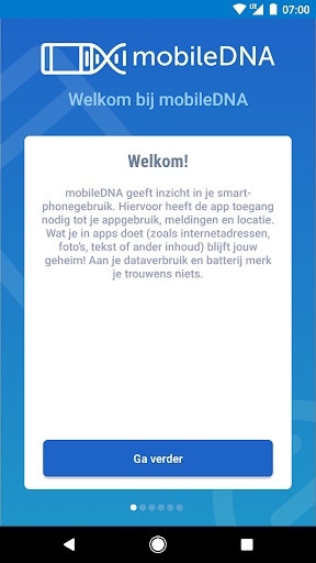 Android application mobileDNA screenshort