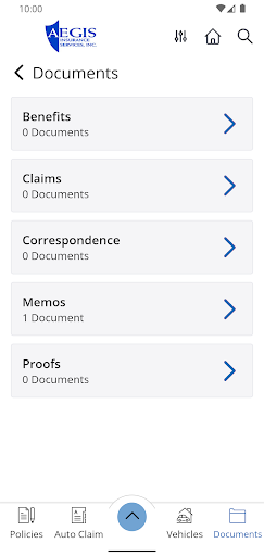 Aegis Insurance Svcs Online Screen 3