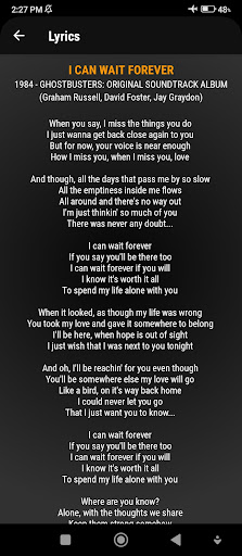 Android application Air Supply Song Lyrics screenshort