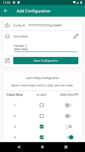 Android application Pelekis NFC Access Control screenshort