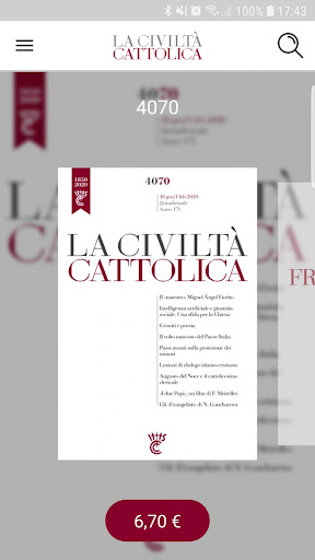 Android application La Civiltà Cattolica screenshort