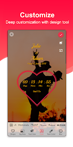 Captura de Pantalla 3 Wedding Countdown App android