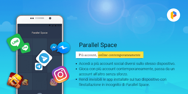 Parallel Space -acct. multipli Screenshot