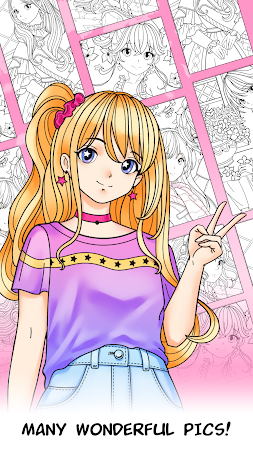 Game screenshot Anime Games Coloring Book hack