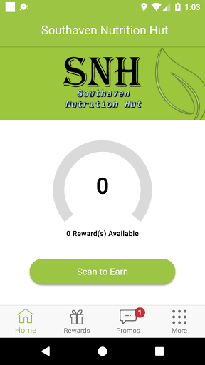 Android application Southaven Nutrition Hut screenshort