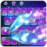 Sexy Neon Galaxy Lips Keyboard Theme icon
