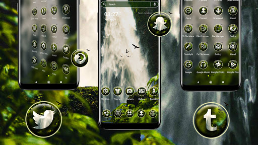 Waterfall Launcher Theme Screen 2