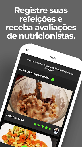 Android application VR Nutrição screenshort