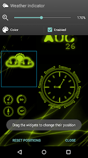Neon Clock GL Live wallpaper Screenshot