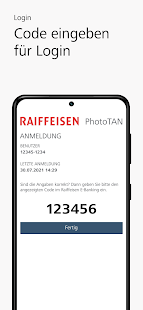Raiffeisen PhotoTAN Screenshot