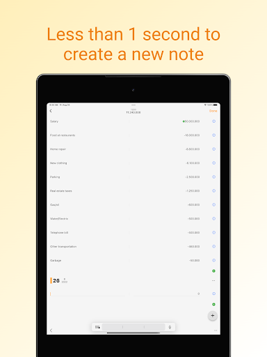 Tnote Transaction Note-Money