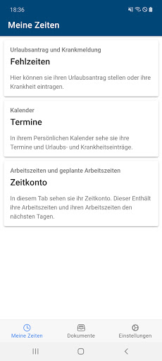 Android application Staff-App screenshort