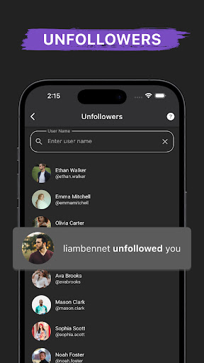 Android application Reports Pro for Followers screenshort